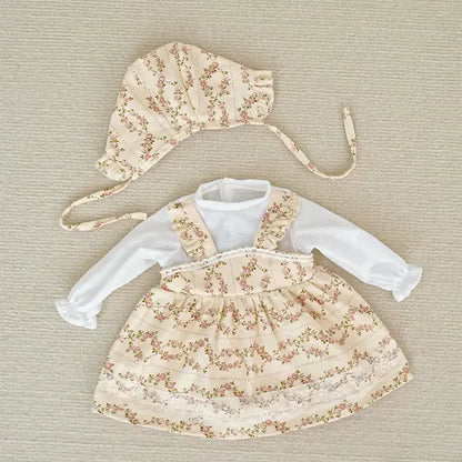 Vintage   Floral   Reborn   Doll   Outfit   Set